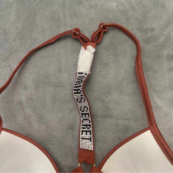 New! Victoria’s Secret Shine Strap Malibu Fabulous Push Up Swim Top 4753 - Picture 7 of 9